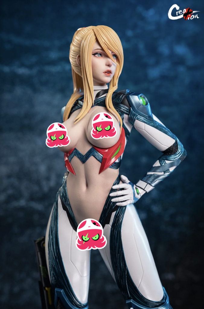 Metroid Dread Samus Aran Nude White Creation Studio