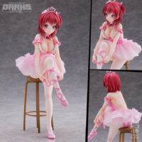 Anmi Illustration "Flamingo Ballet Group" Red Hair Girl