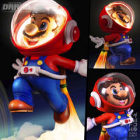 Super Mario Bros - Astronaut Mario - AWA Studio