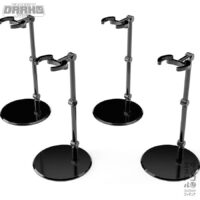 The Simple Stand mini x 4 BLACK (for Small Figures & Chibi Figures)