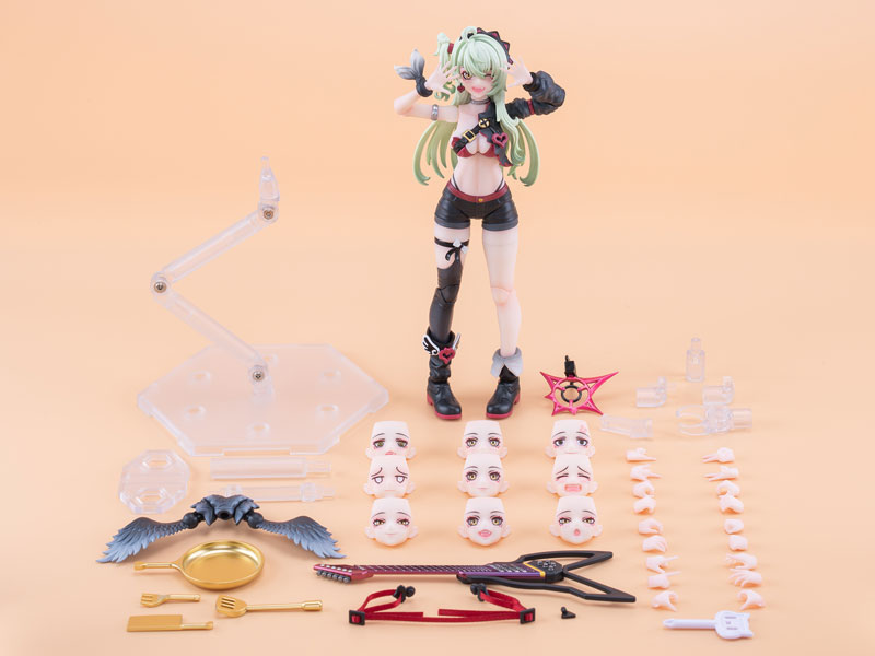 Demonic Sound Hoshikawa Neko Model Action Figure Green Hair Ver. 1/12 - Image 6