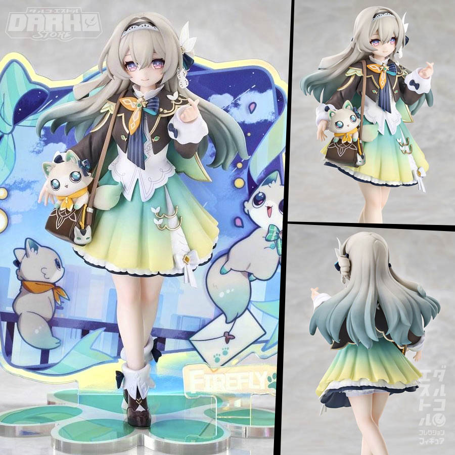 RISE UP+ Honkai: Star Rail - Chibi Cat Series Figure Firefly Ver.