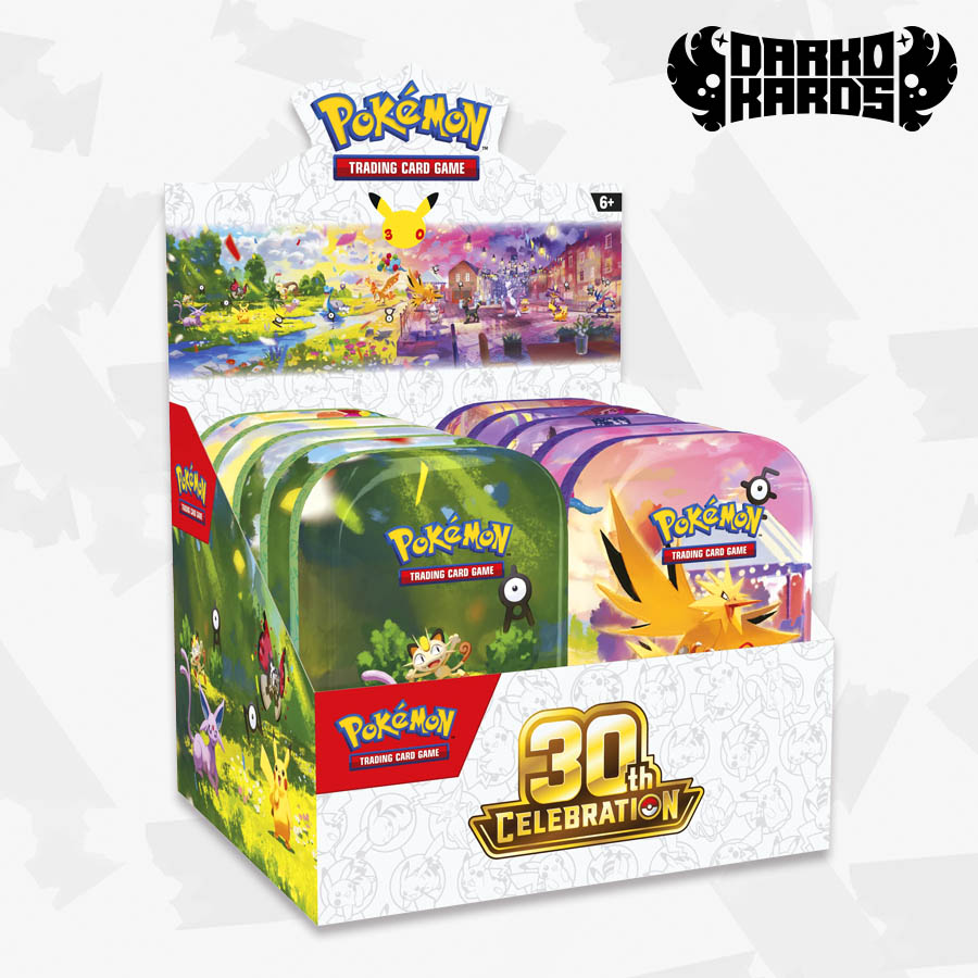 Pokémon TCG: 30th Celebration Mini Tin Display